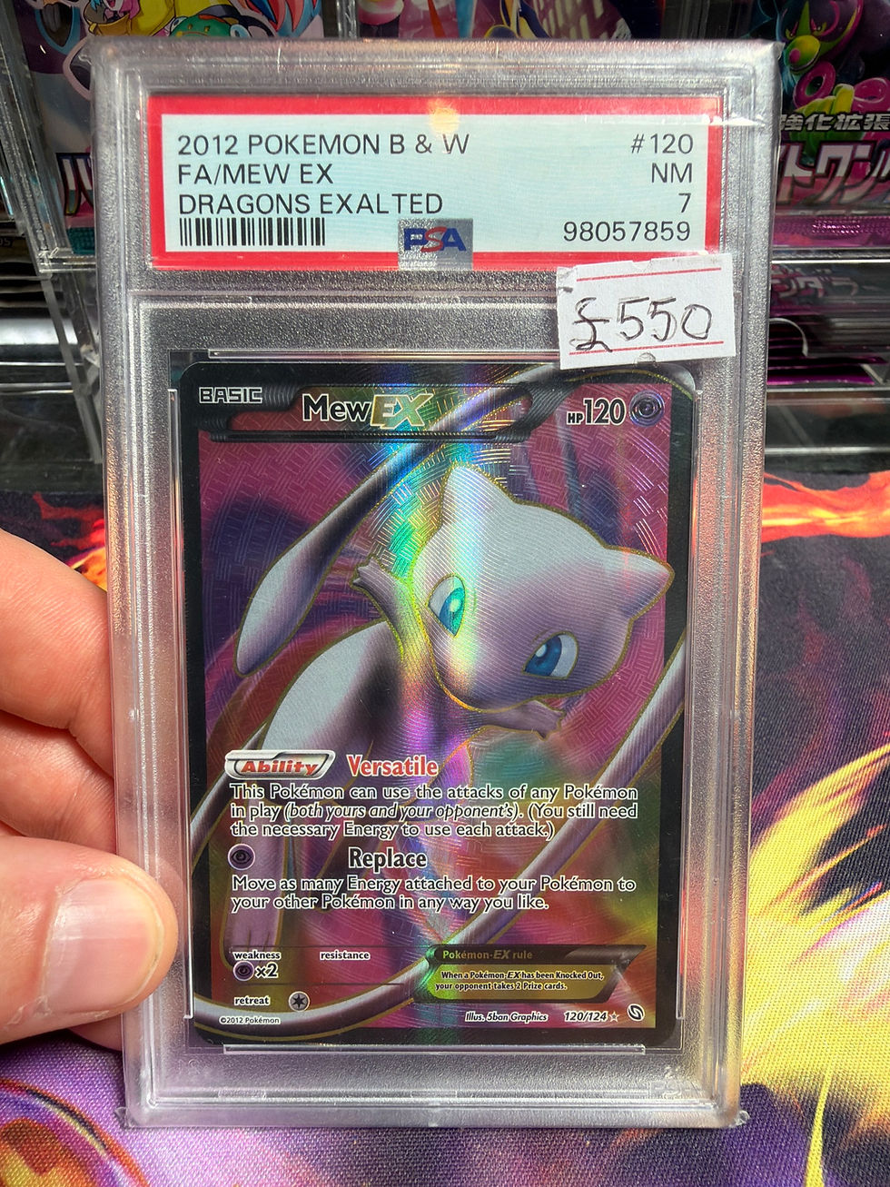 Thumbnail: PSA 7 Mew Ex 120/124 Dragons Exalted B&W 2012