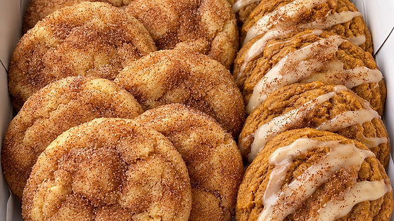 Snickerdoodle & Pumpkin cookies