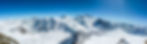 Winter snow mountain peaks panoramic lan