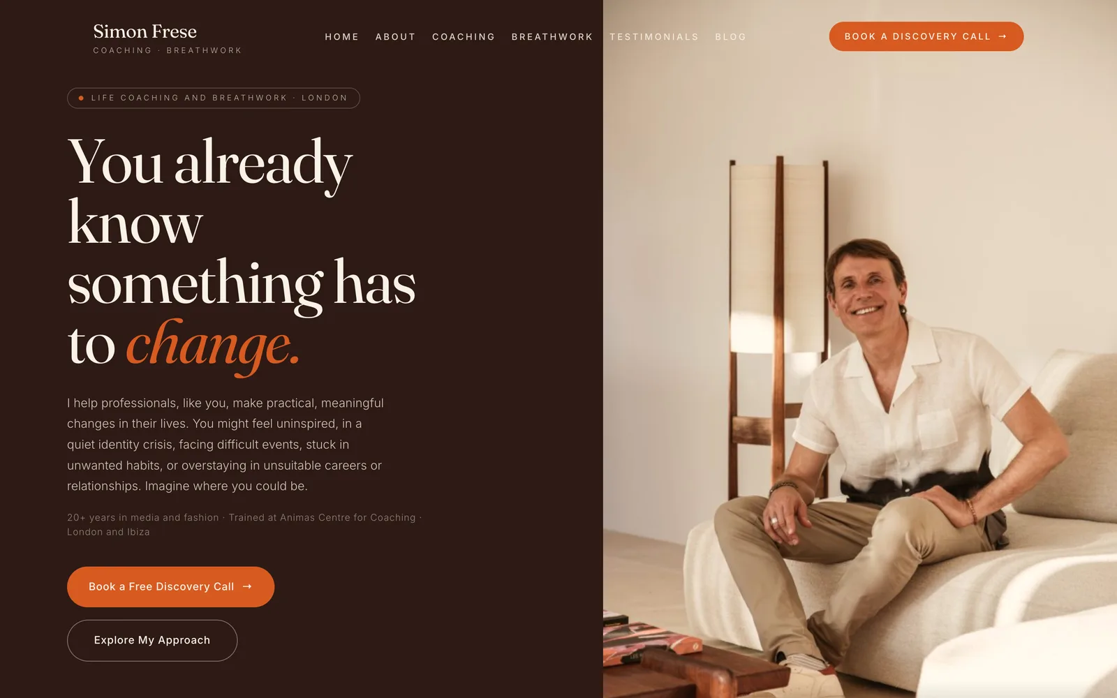 Simon Frese Coaching Case Study: A Custom WordPress Theme for a London Life Coach