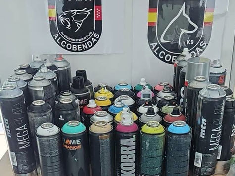 La Policía identifica a dos personas por realizar grafitis en el Distrito Urbanizaciones de Alcobendas