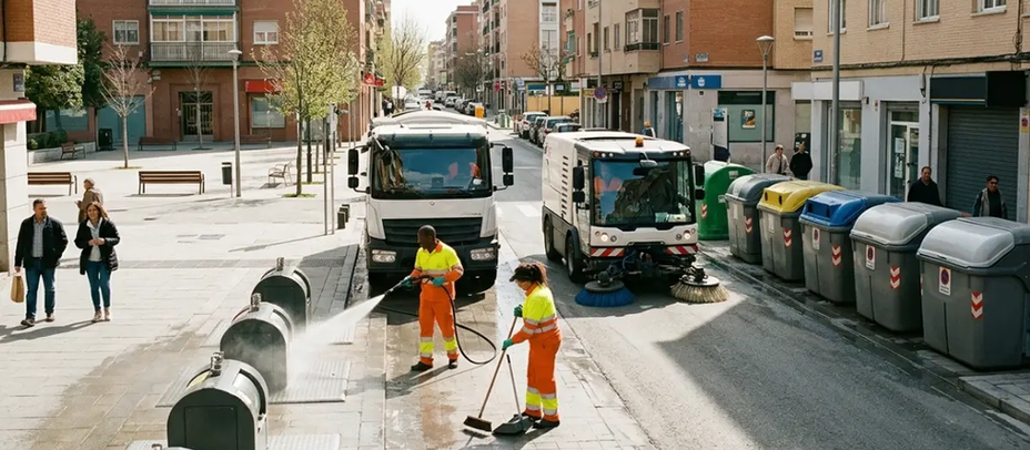 Vecinos de Alcobendas piden más limpieza y baldeo en las calles