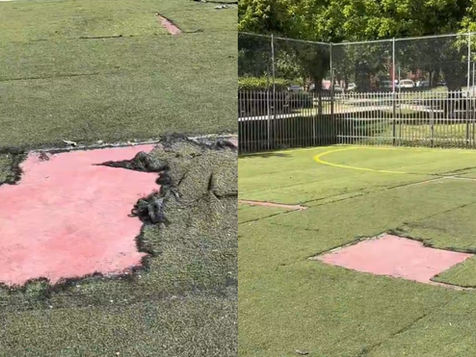 Vox Alcobendas denuncia el "abandono" de las pistas deportivas del parque Castilla-La Mancha