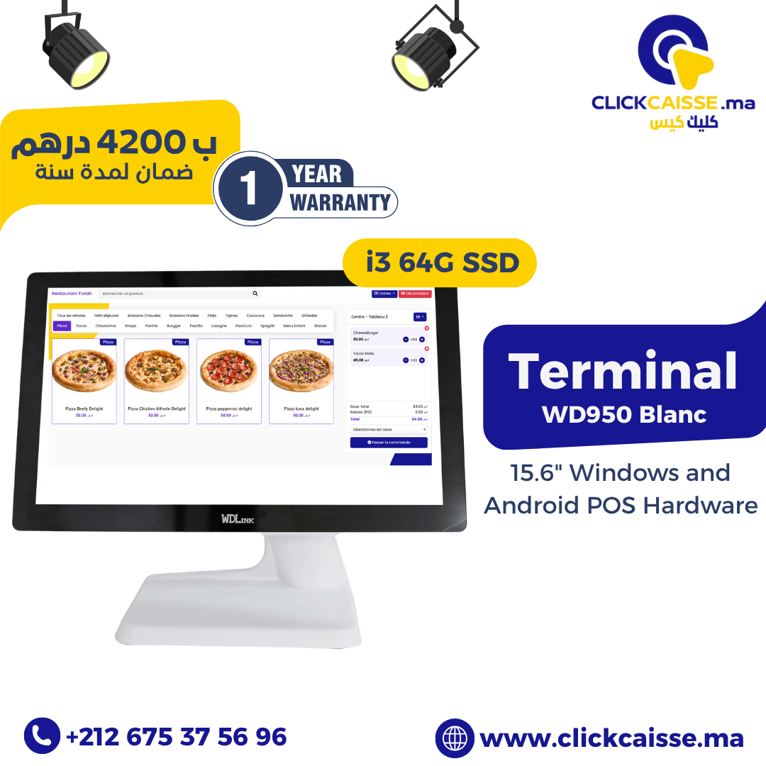 WD950 BLANC 15.6" i3