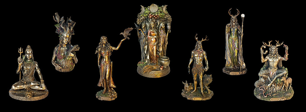 Pagan Deity Statues, Baphomet, Hecate, Herne, Morrigan, Thor, Norse, Greek, Agyptian
