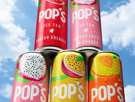 Canette de la boisson Pop's (Fast Good Cuisine), dont j'ai piloté la formulation et l'industrialisation. Consultant Bev Conseil.