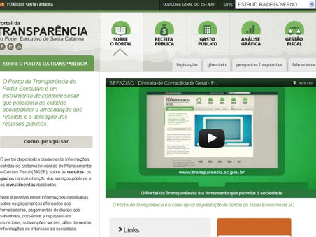 Governo de SC divulga remuneração de servidores na internet