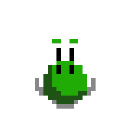 Pixel art de Yoshi