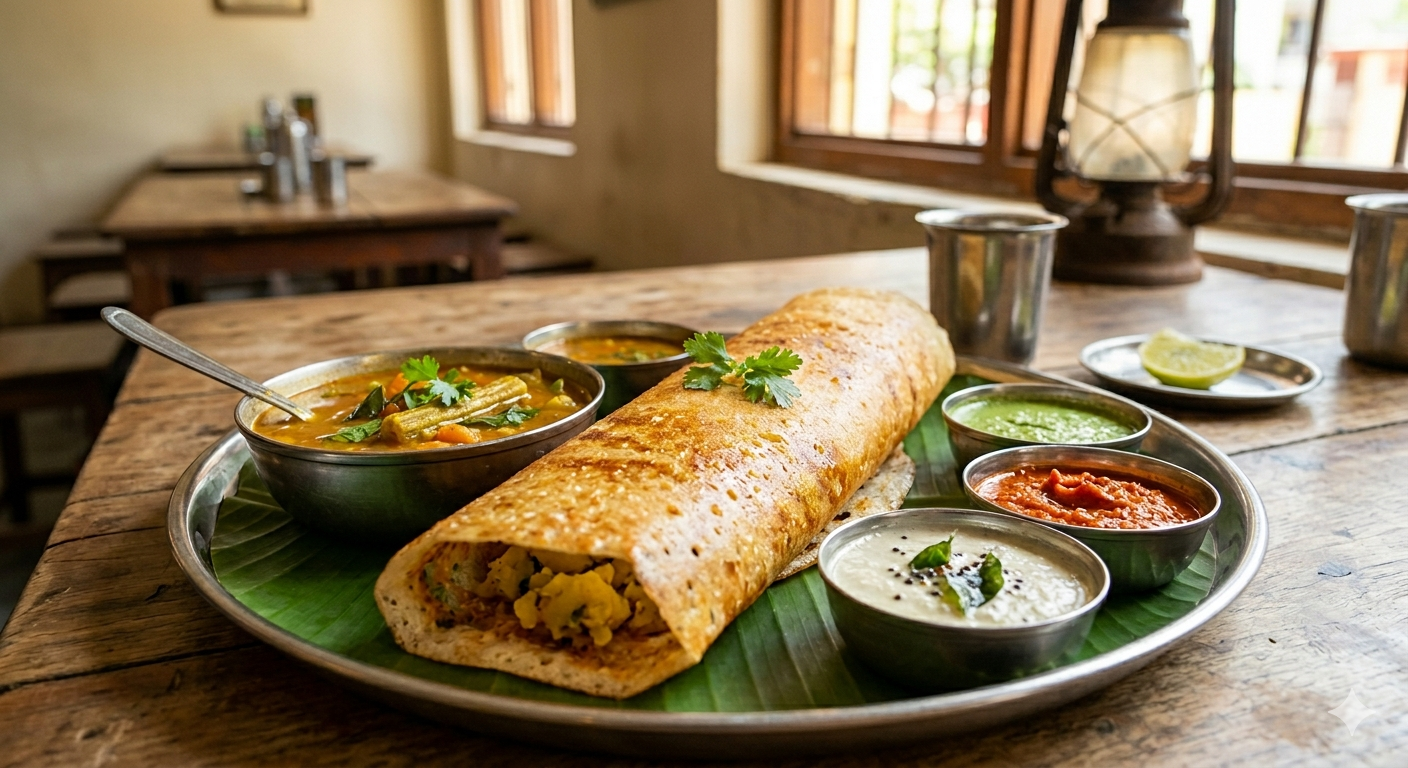 Best Dosa Near Tanda Road Kangra – Fresh, Crispy & Authentic Taste at The Cozy Kitchen