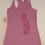 Thumbnail: Jellyfish in red on mauve tank top - Front view
