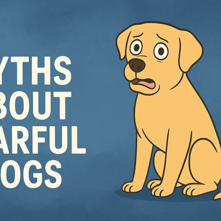 a cartoon of a scared dog