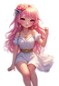 ピンク髪の少女
