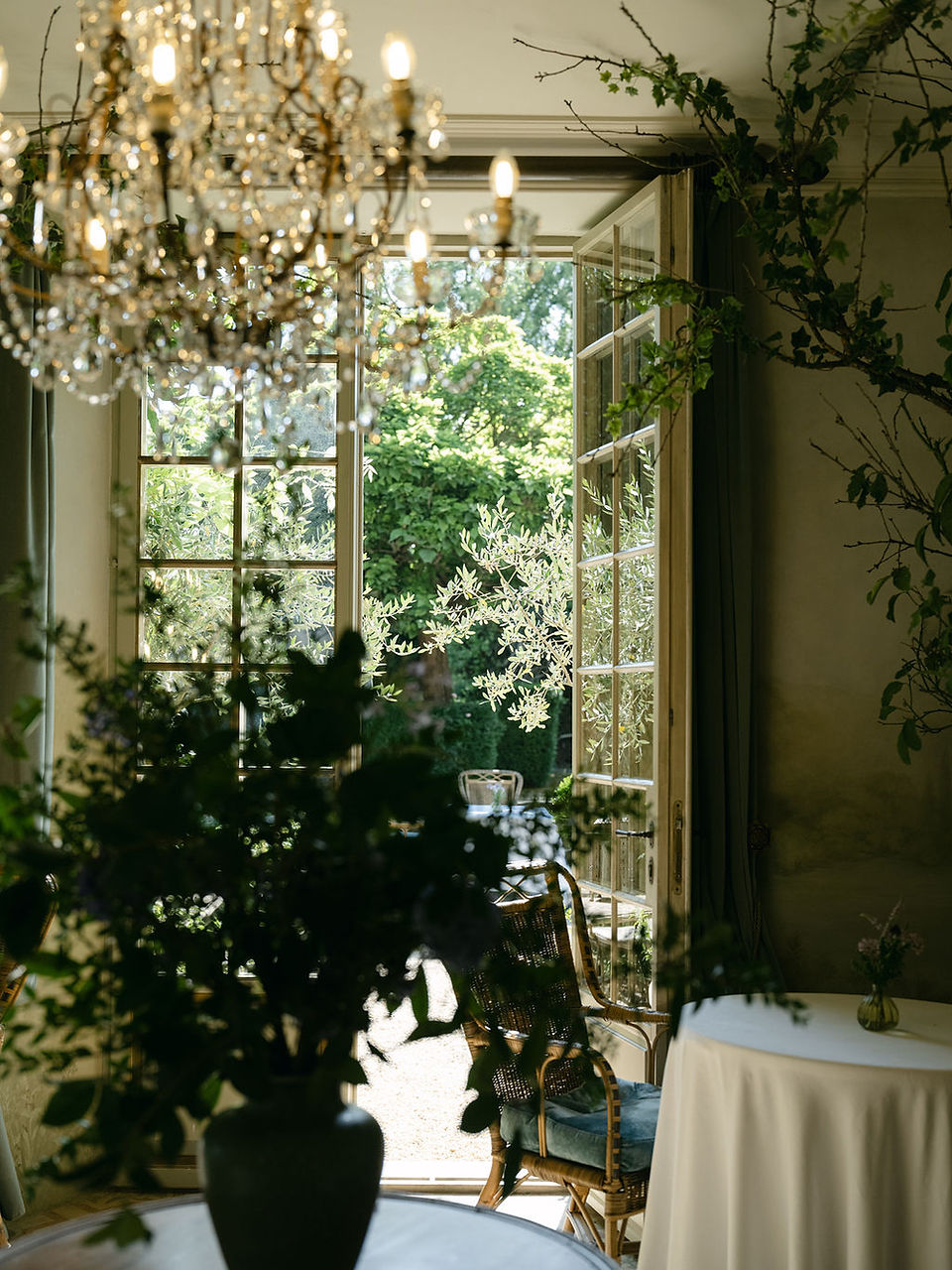 Interiors of luxury Tuscany hotel Borgo Santo Pietro
