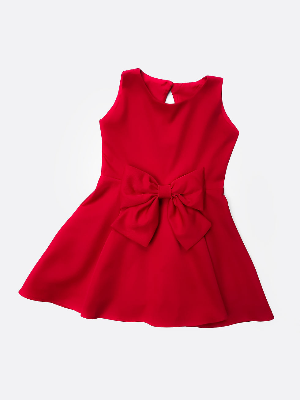 Miniatura: Vestido clásico con lazo en la cintura