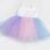 Miniatura: Vestido elegante de tul en tonos unicornio