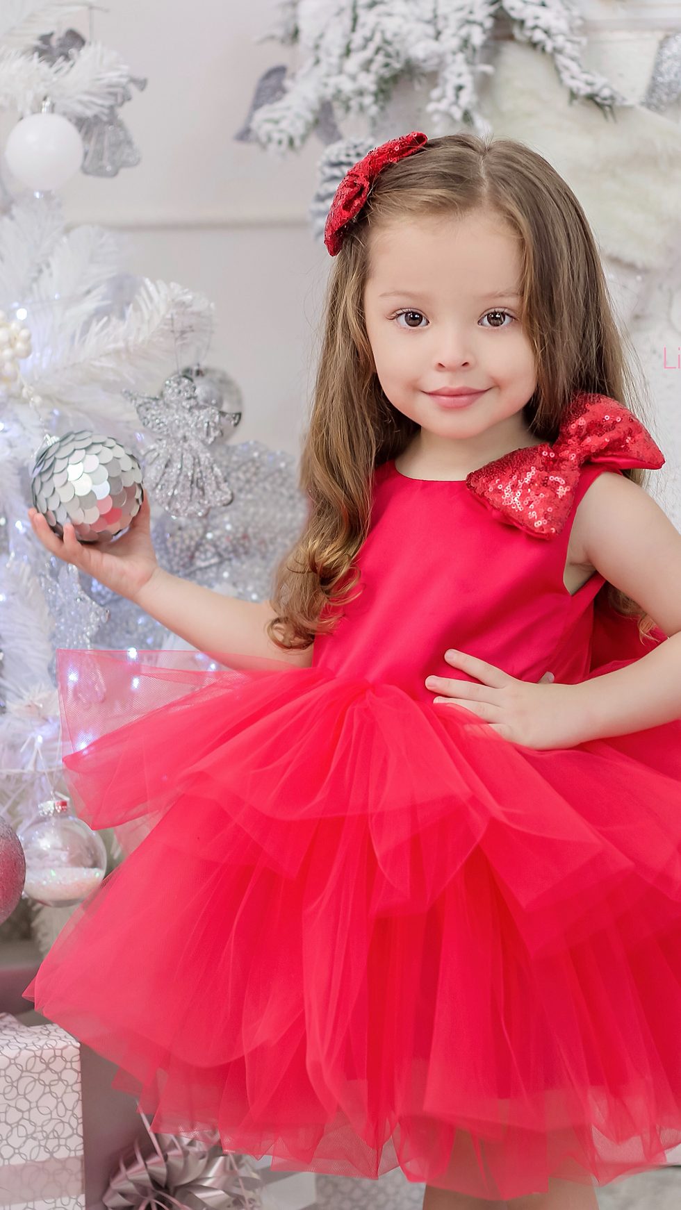 Miniatura: Vestido Gala de tull en tonos rojos
