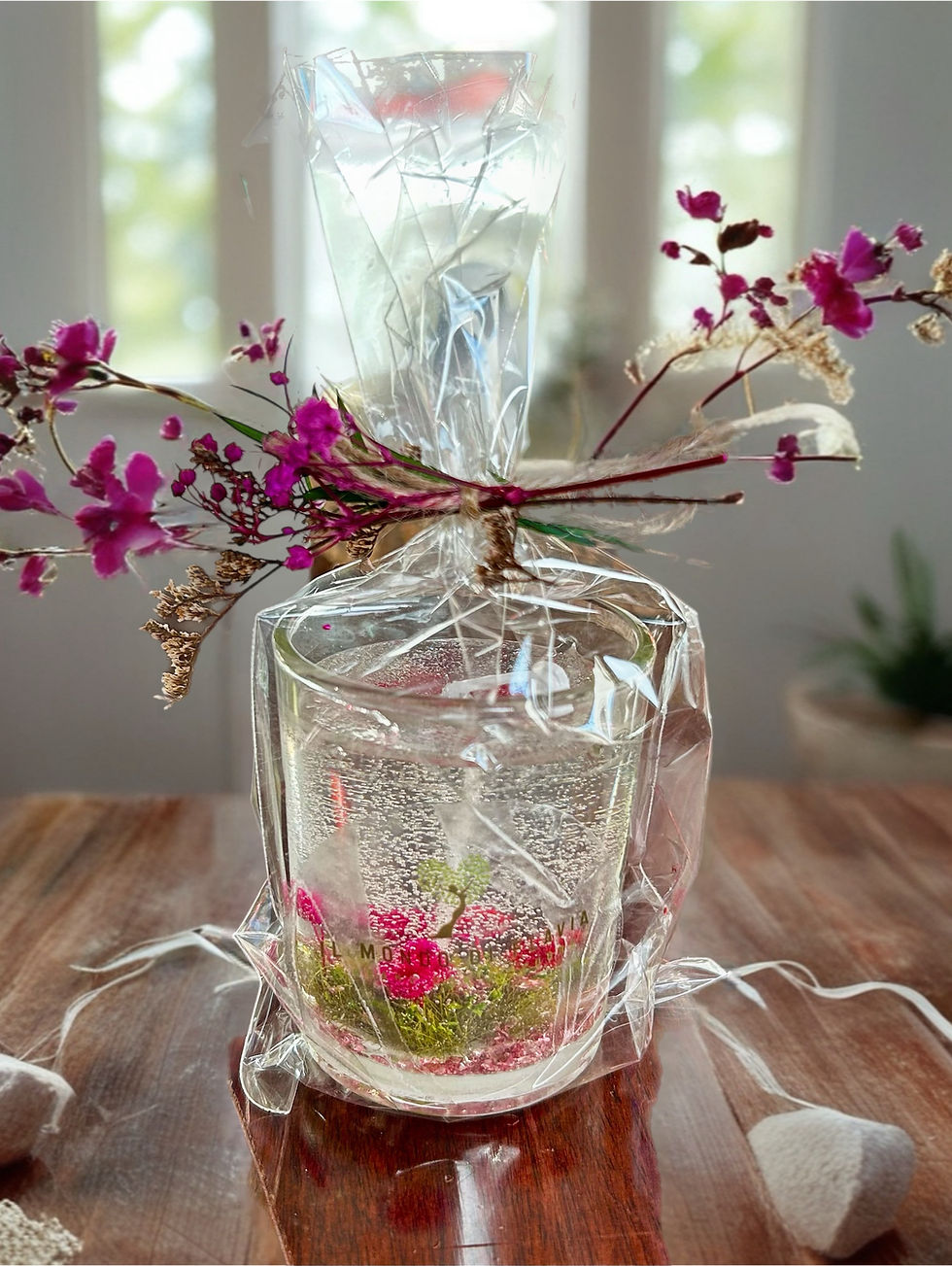 Miniatura: Candela artigianale trasparente