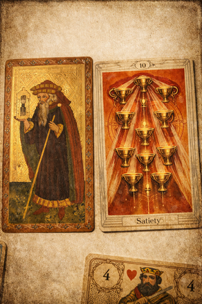 10 of Cups ταρώ: το περίγραμμα μιας κάρτας