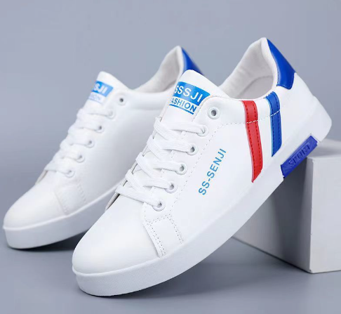 Thumbnail: British Style High-Top Casual Sneakers for Men