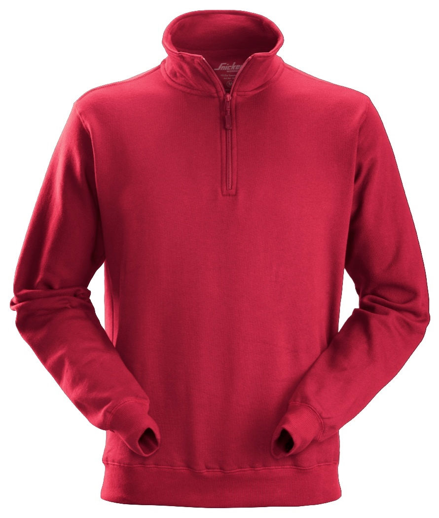 Thumbnail: 2818 Sweatshirt met ½ Rits
