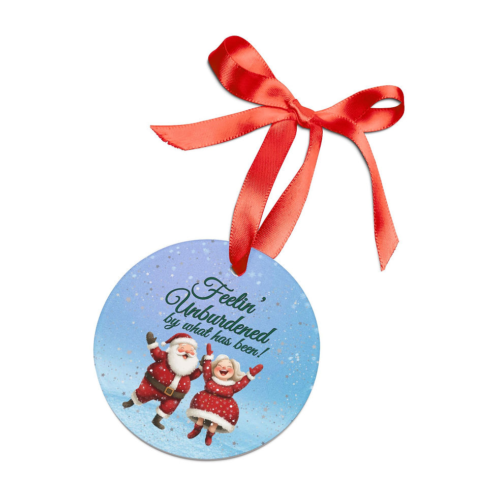 Thumbnail: Unburdened By What Has Been Acrylic Ornament | Funny Trump Ornament