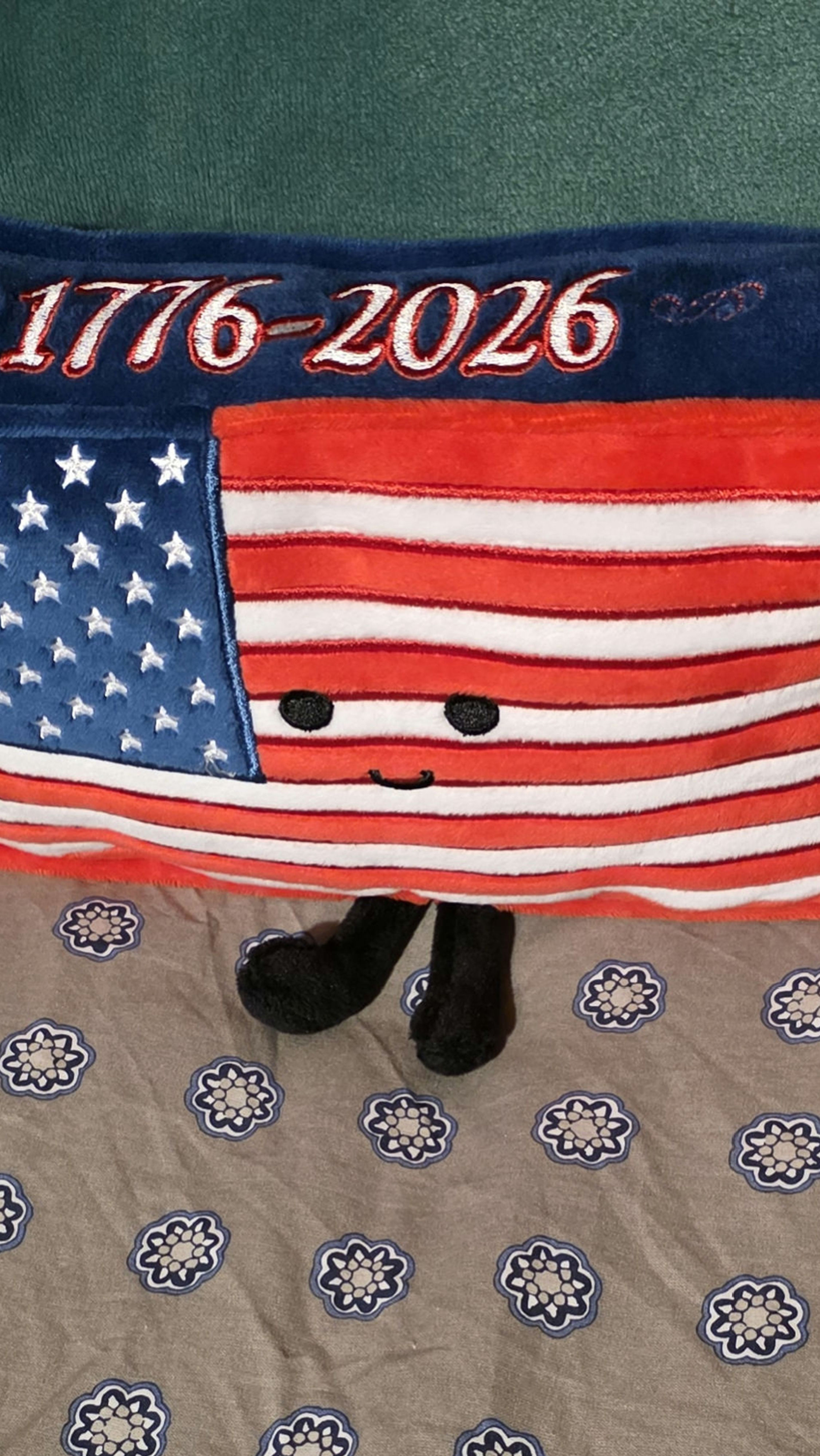 America 250 Stuffed Flag | USA Flag Plushie Free Shipping