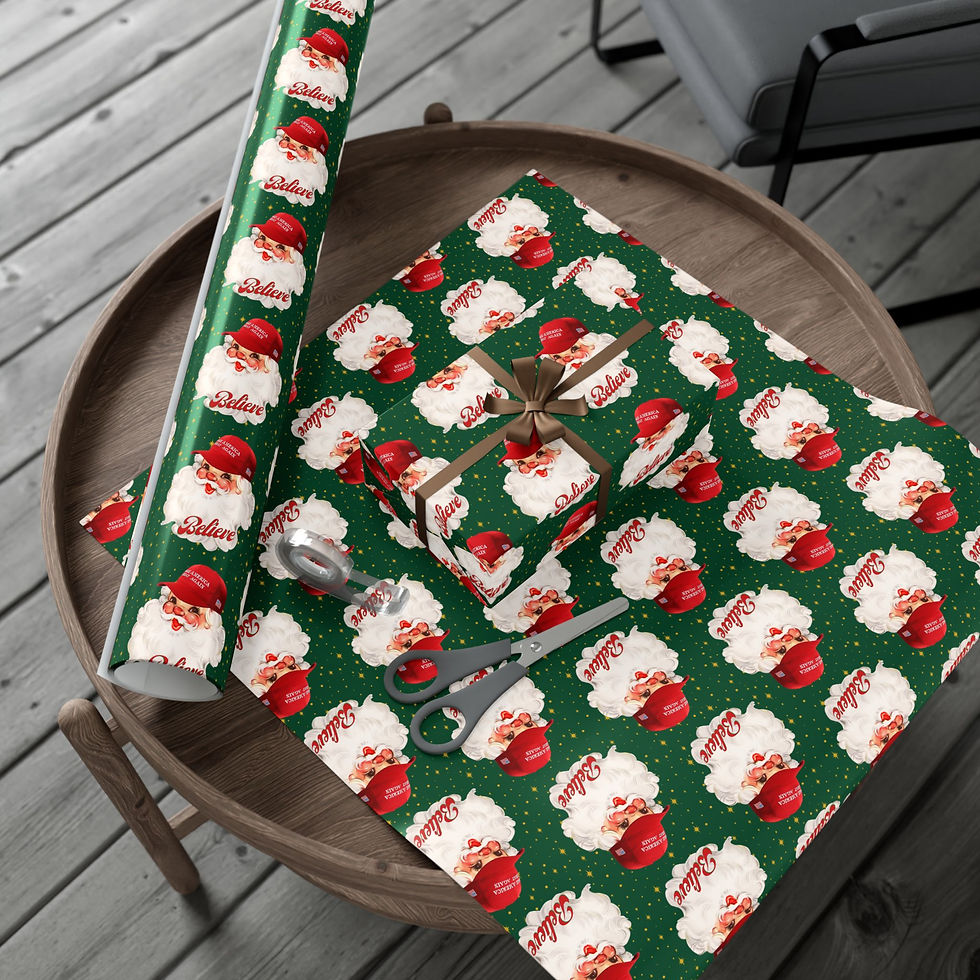 Thumbnail: Trump Wrapping Paper | MAGA Santa Trump Christmas Gift Wrap Paper