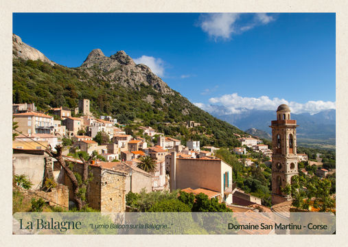 Lumio Balagne Corse village clocher montagne paysage