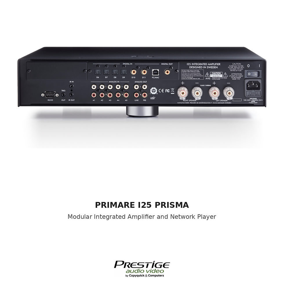 Thumbnail: Primare I25 Prisma rear connections – Prestige Audio Video Mauritius