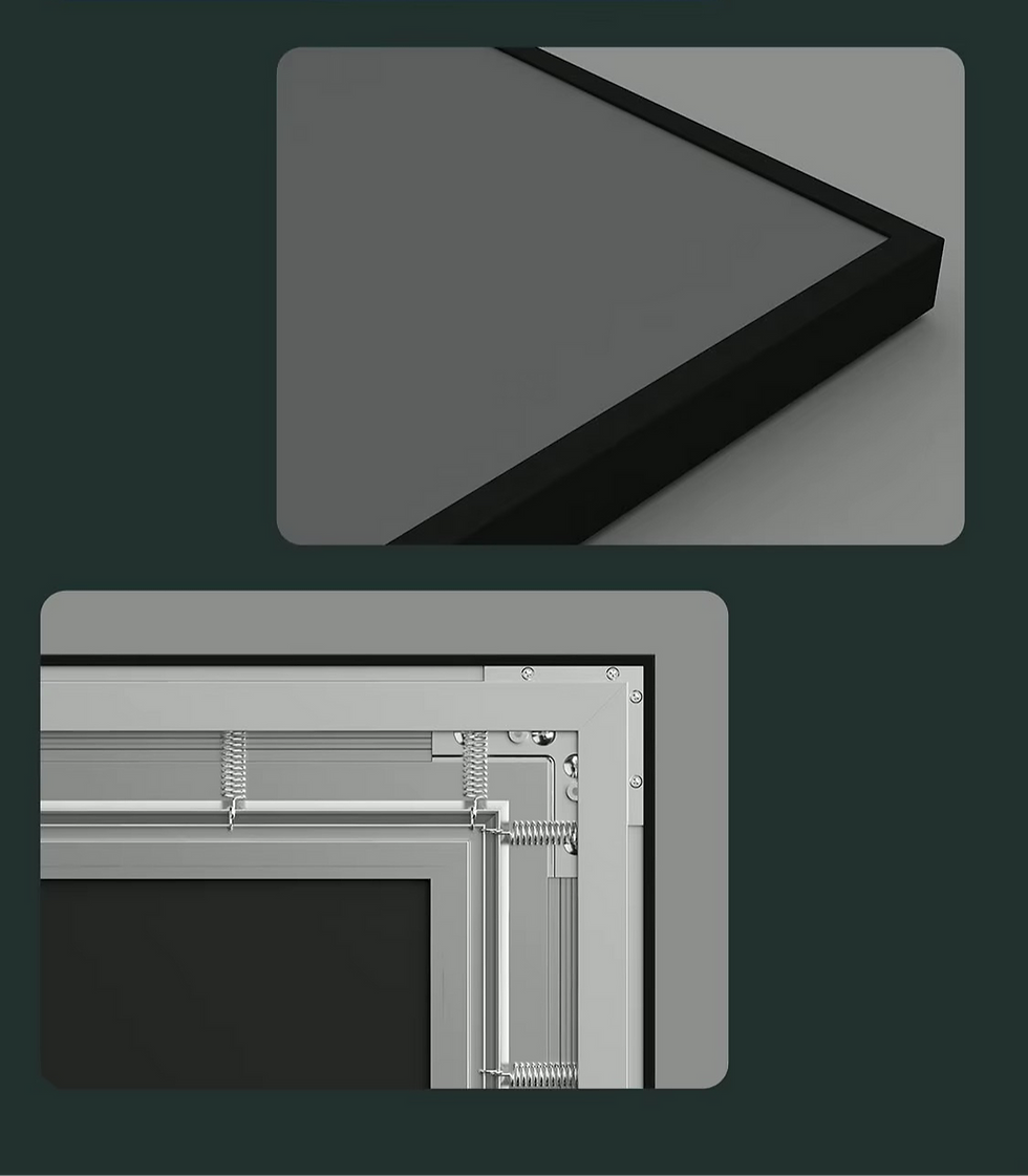 Thumbnail: WP 100/120-Inch Soft Matte Gray Fixed Frame Projection Screen 4K UHD