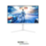 Philips Evnia 27M2N5501UK/75 QHD gaming monitor, front view with white ergonomic stand, available from Copyquick Mauritius.