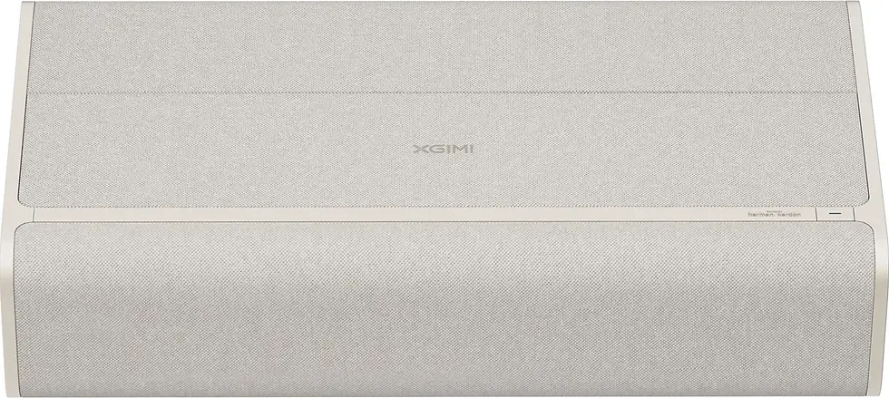 Thumbnail: Top view of XGIMI Aura 2 4K laser projector with Harman Kardon fabric grille