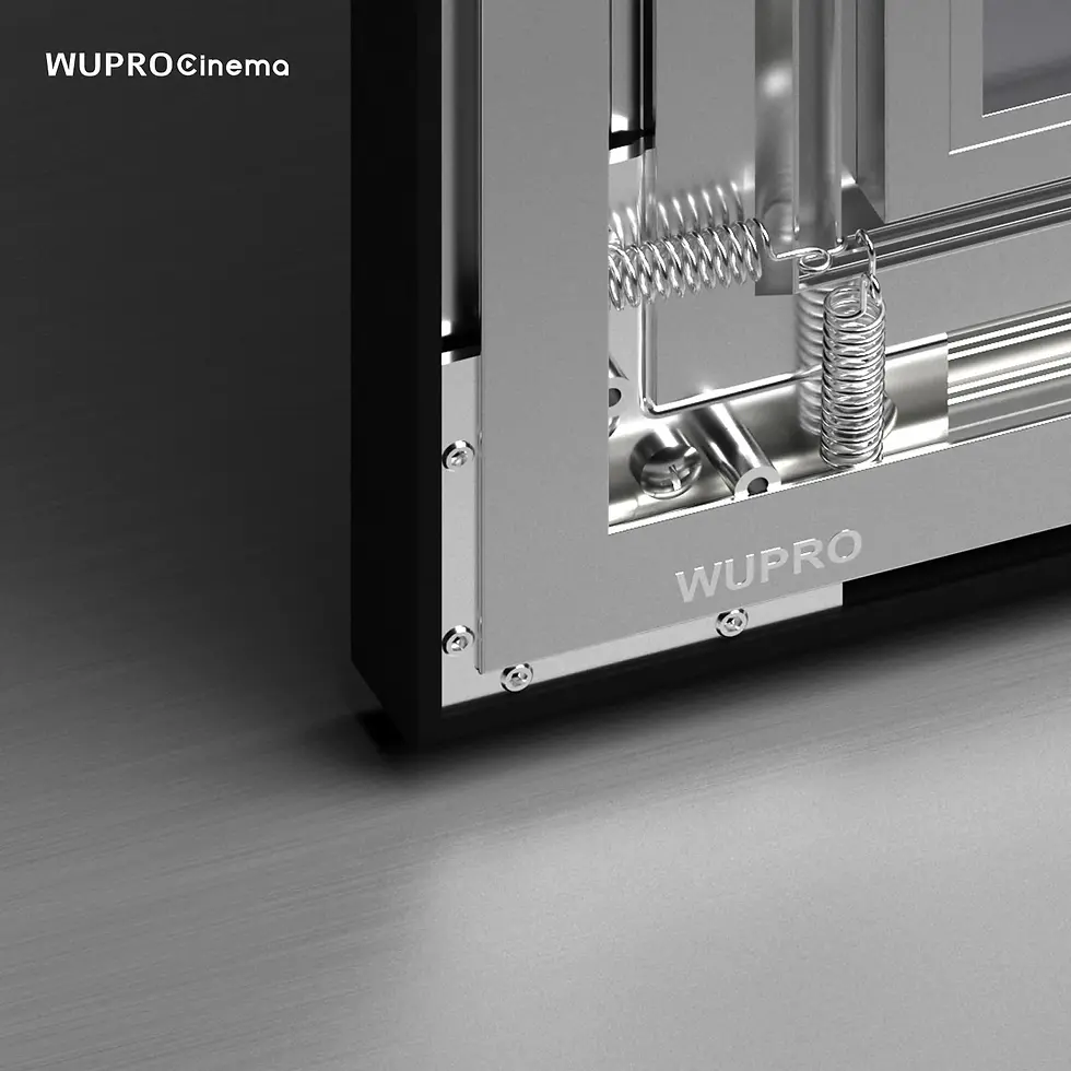 Miniature : WP Cinema Soft Matte Grey Fixed Frame Screen For Long Throw & UST Projectors