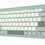 Thumbnail: ASUS Marshmallow Keyboard KW100 angled perspective view compact wireless keyboard pastel green