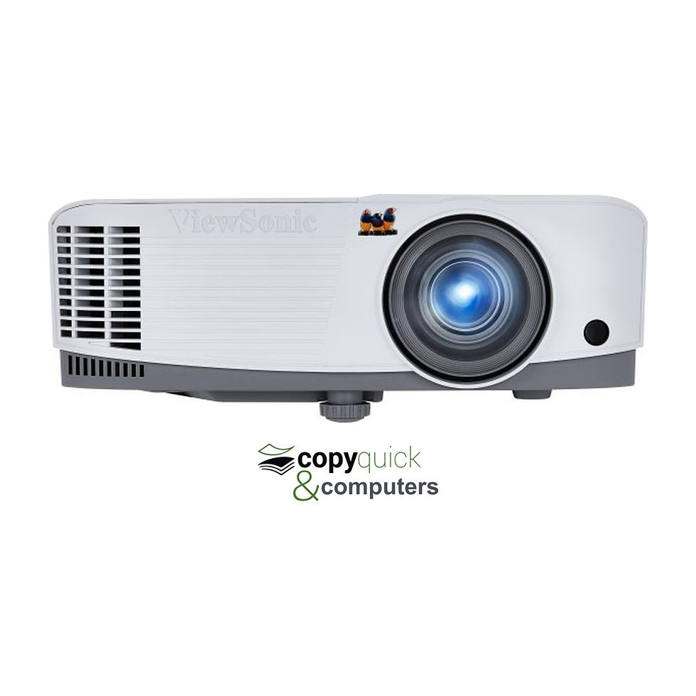 ViewSonic SP3 front view with lens, infrared receiver and ventilation – Copyquick & Computers Mauritius.