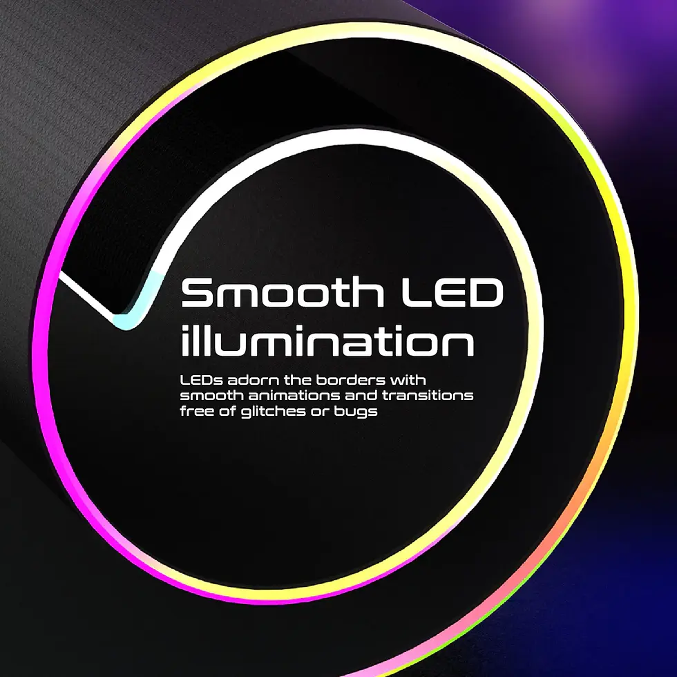 Miniature : Vertux RaftPad-Qi - Anti-Friction LED Gaming Mouse Pad with 15W Wireless Charger