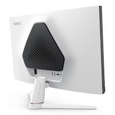Miniature : BenQ EX271 rear view showing white chassis and triangular MOBIUZ ventilation module