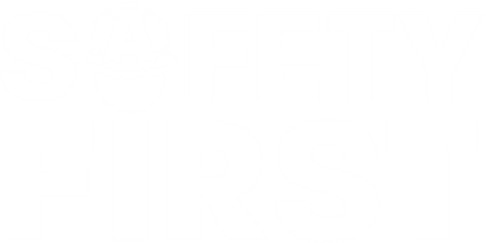 SAFETY FIRST white logo