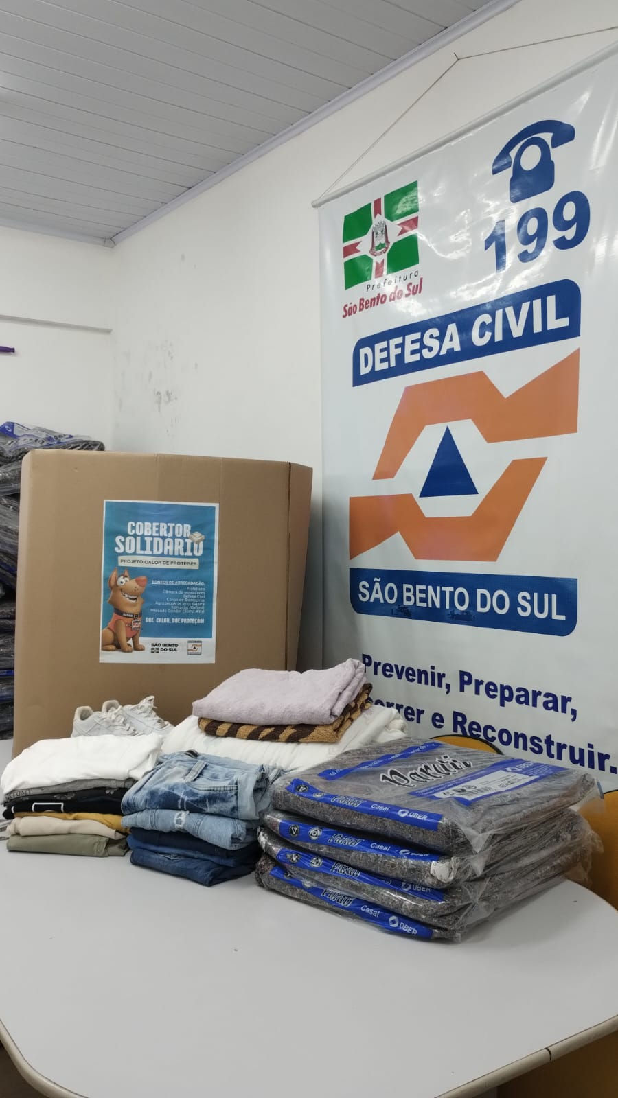 Defesa Civil agradece apoio da comunidade no encerramento da Campanha do Cobertor 2026