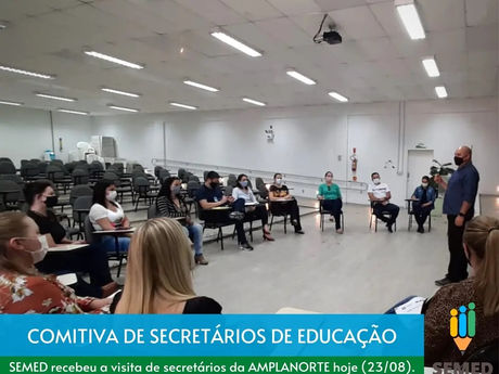 SEMED recebe visita de comitiva de Secretários Municipais de Educação da AMPLANORTE
