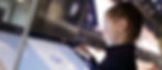 Boy using an interactive screen