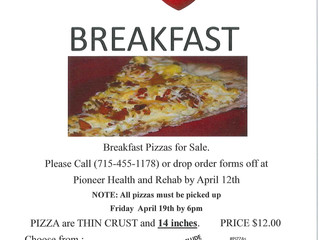 Breakfast Pizzas for Sale