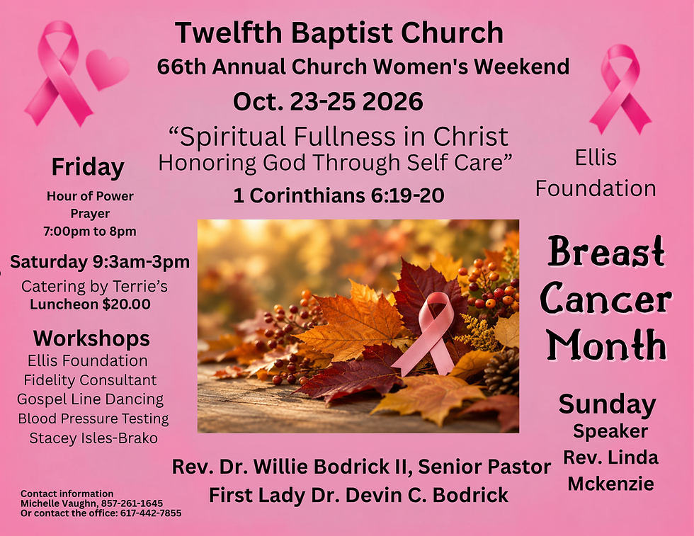 PRAYER MEETING - 66th Annual Church Women's Weekend