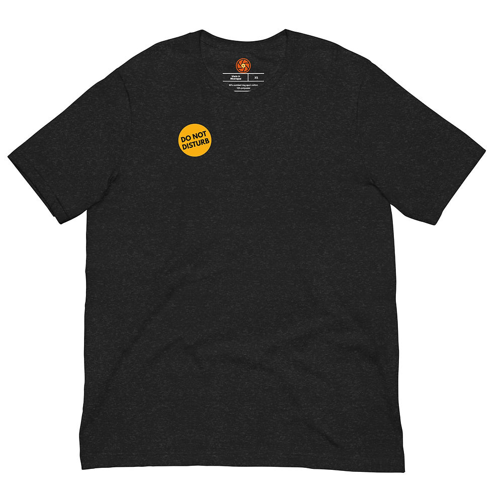 Thumbnail: Do Not Disturb Unisex T-shirt (with back)