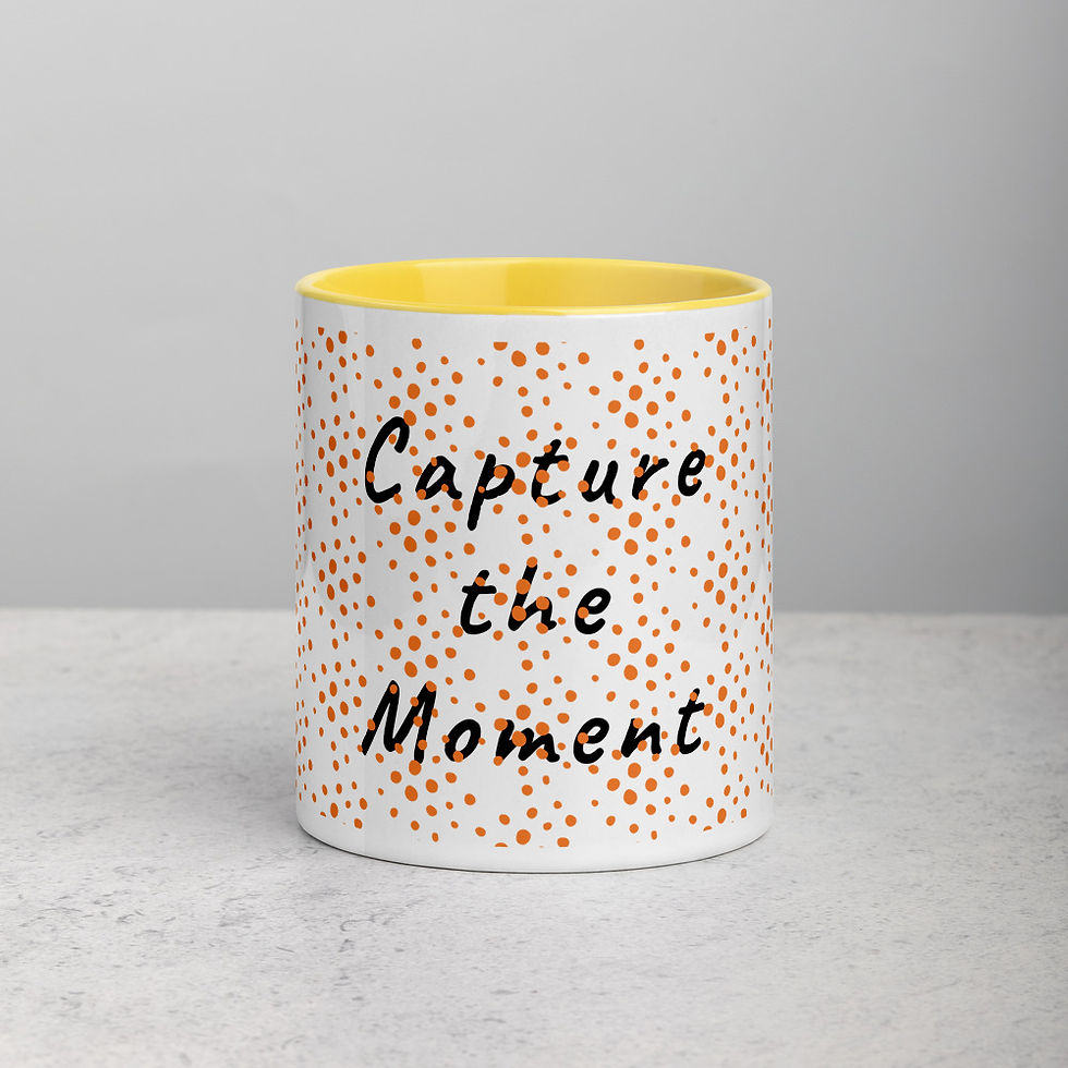 Capture the Moment Mug with Color Inside