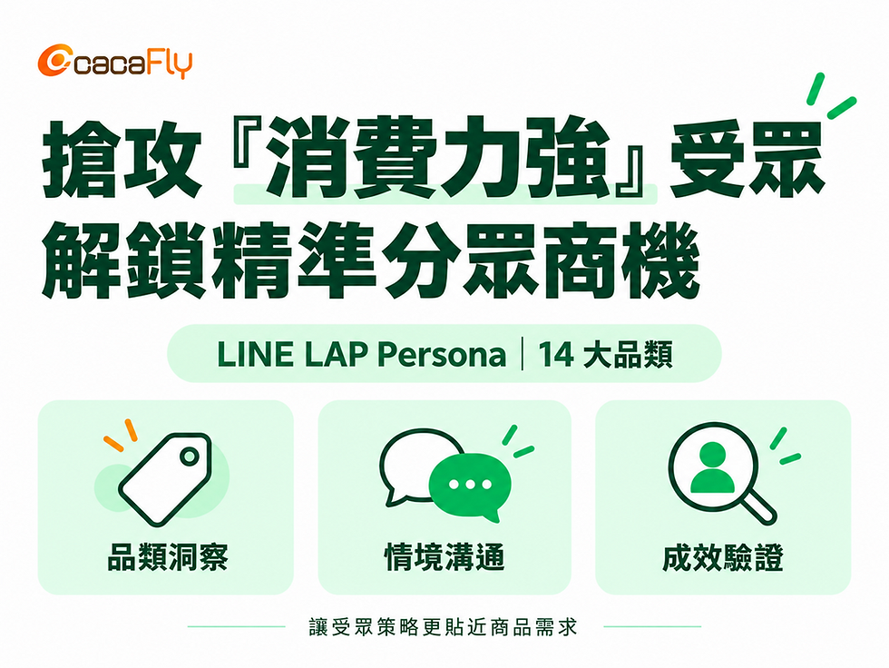 搶攻「消費力強」受眾!LINE LAP Persona 新增14大品類,解鎖精準分眾商機