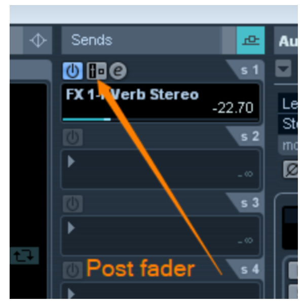 Différence entre pré-fader et post-fader