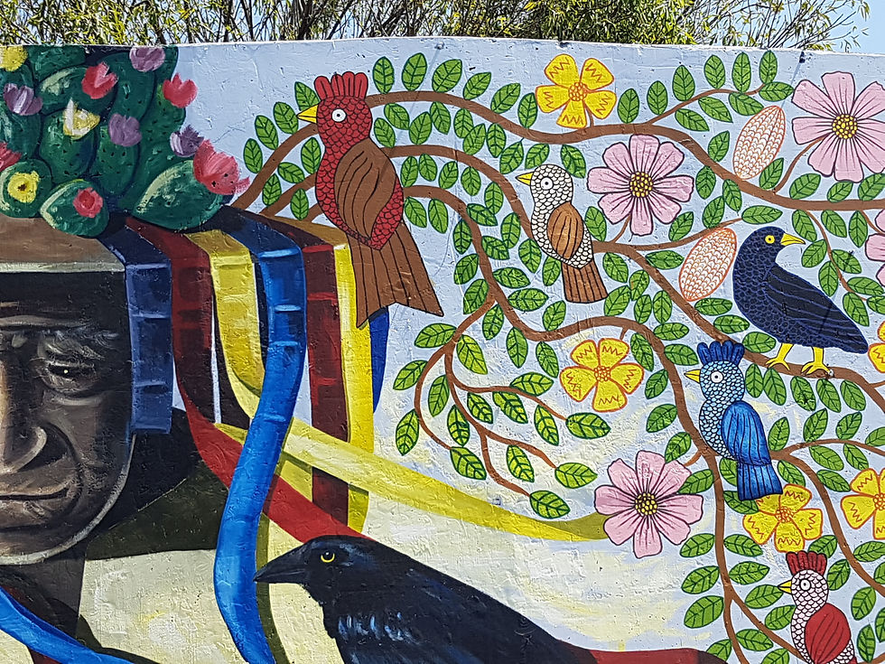 Miniatura: Mural "Los mensajeros del Creador" C. C. Gómez Morin