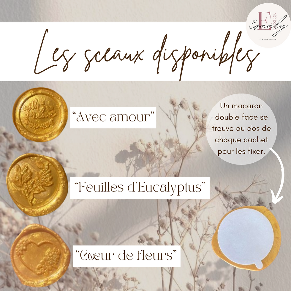 Miniature : Cachets de cire artisanaux