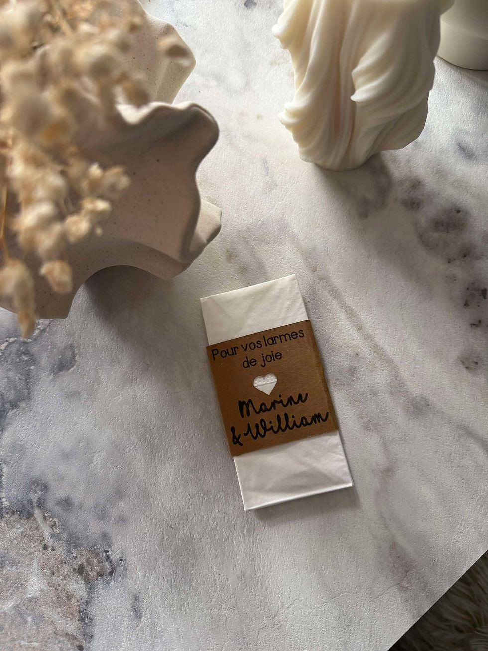 Miniature : Étuis mouchoirs "Pour vos larmes de joie" (x10)